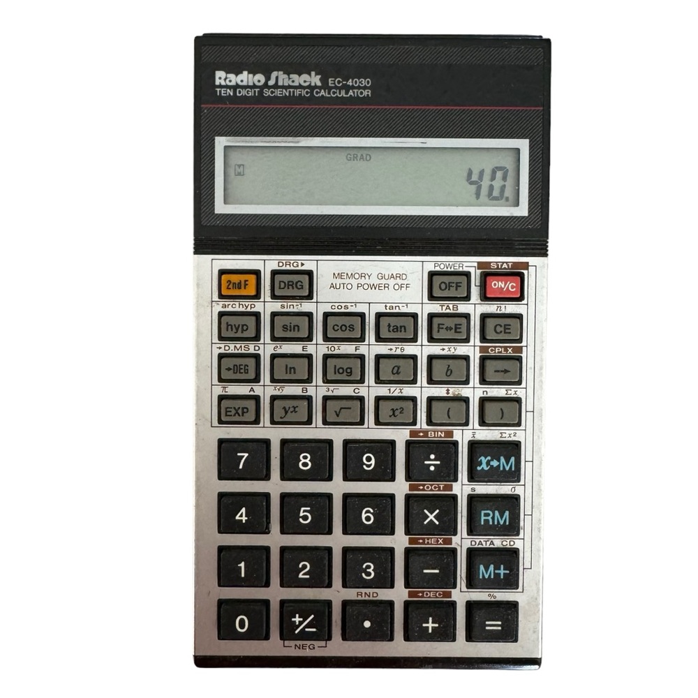 Radio Shack Working Vintage EC-4030 Scientific Calculator